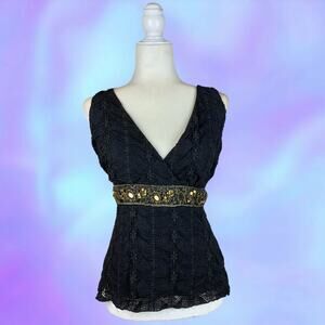 Egen Black Lace Cami XL